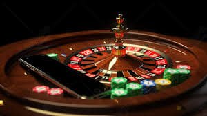 gambar roulette mobile app showing live Roulette table and account dashboard